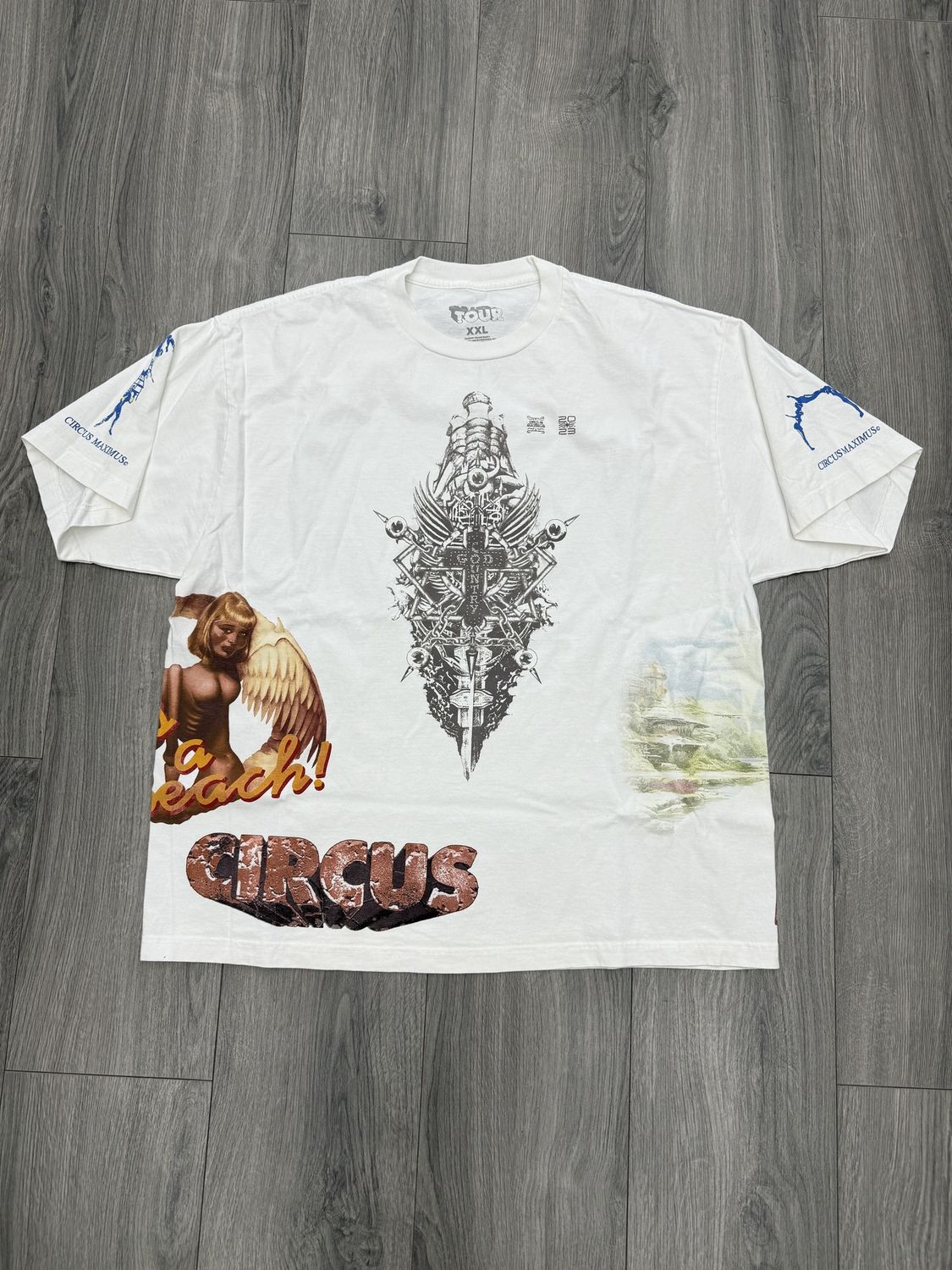 TRAVIS SCOTT TEE “UTOPIA CIRCUS MAXIMUS”  (XXL)  NEW