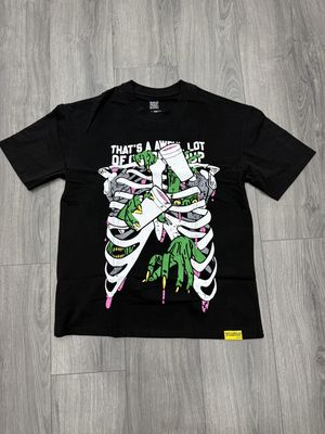 AWFUL LOTTA COUGH SYRUP TEE “BLK/GRN”  (X-LARGE)  NEW
