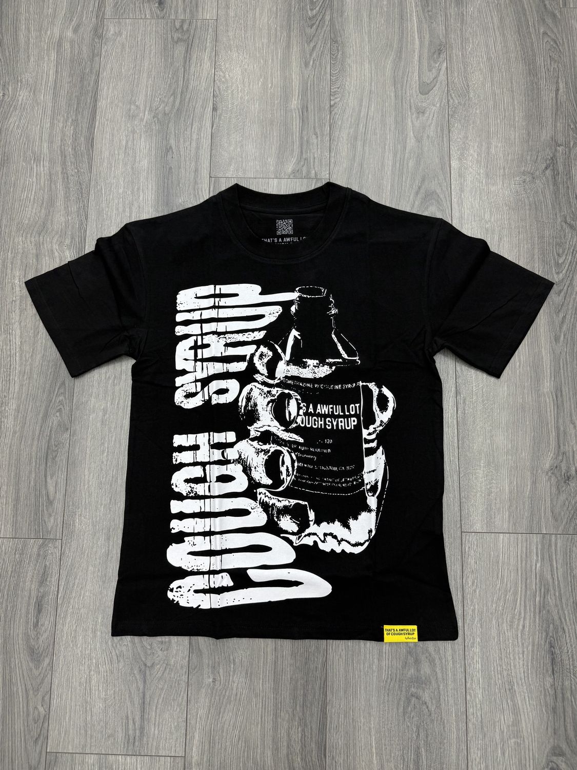 AWFUL LOTTA COUGH SYRUP TEE “BLK”  (MEDIUM)  NEW