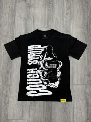 AWFUL LOTTA COUGH SYRUP TEE “BLK”  (MEDIUM)  NEW