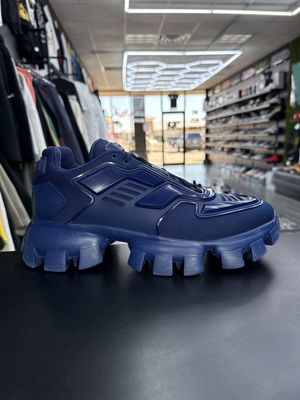 PRADA CLOUDBUST “NAVY”  (SZ 9.5US)  USED/NO BOX
