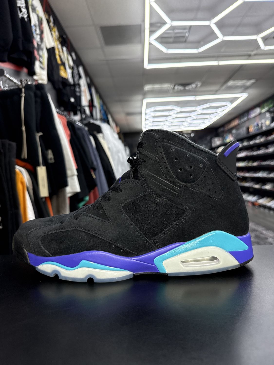 J6 “AQUA”  (SZ 11.5)  USED/NO BOX