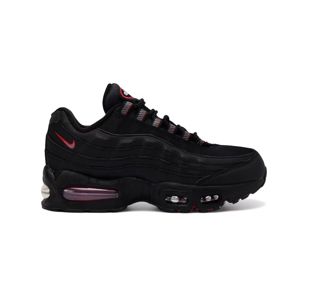 NIKE AIR MAX 95 “BLK/ UNIVERSITY RED”  (SZ 6.5Y / 8W)  NEW/OG ALL