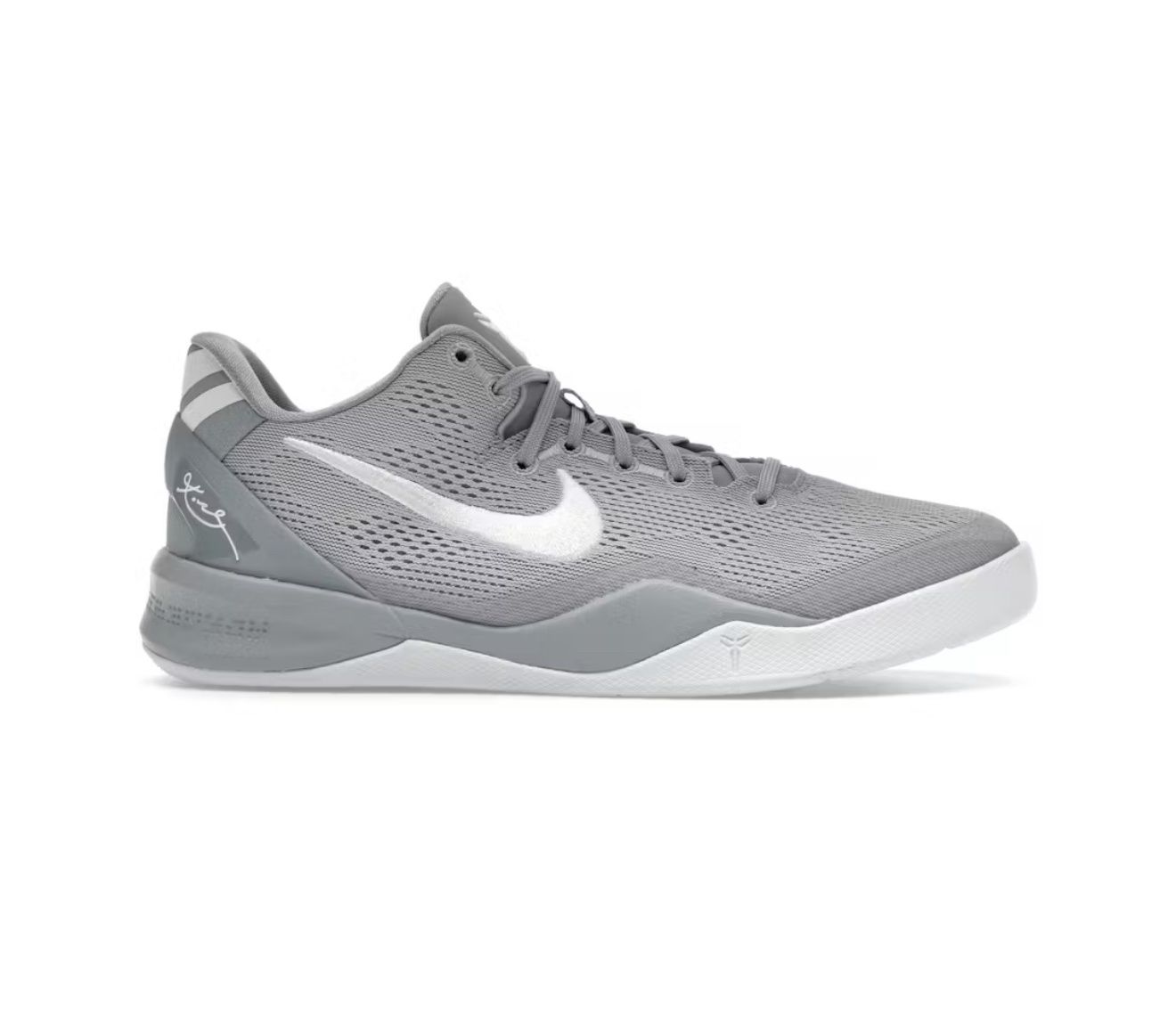 NIKE KOBE 8 “WOLF GREY”  (SZ 4Y / 5.5W)  NEW/OG BOX (NO LID)