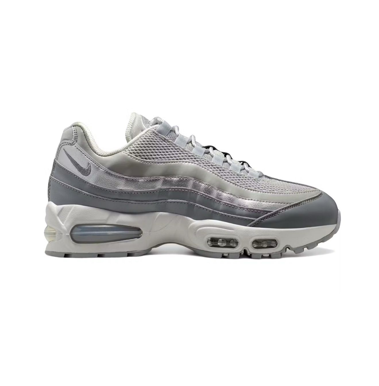 NIKE AIR MAX 95 SE “BIG BUBBLE/ GREY FOG SILVER”  (SZ 4.5Y / 6W)  NEW/OG BOX (NO LID)