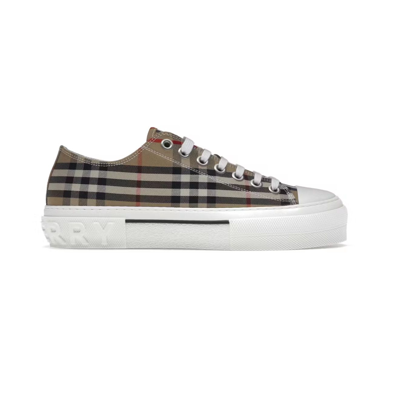 BURBERRY VINTAGE CHECK  “BEIGE”  (SZ 6.5M / 8W)  WORN 1x/ OG ALL