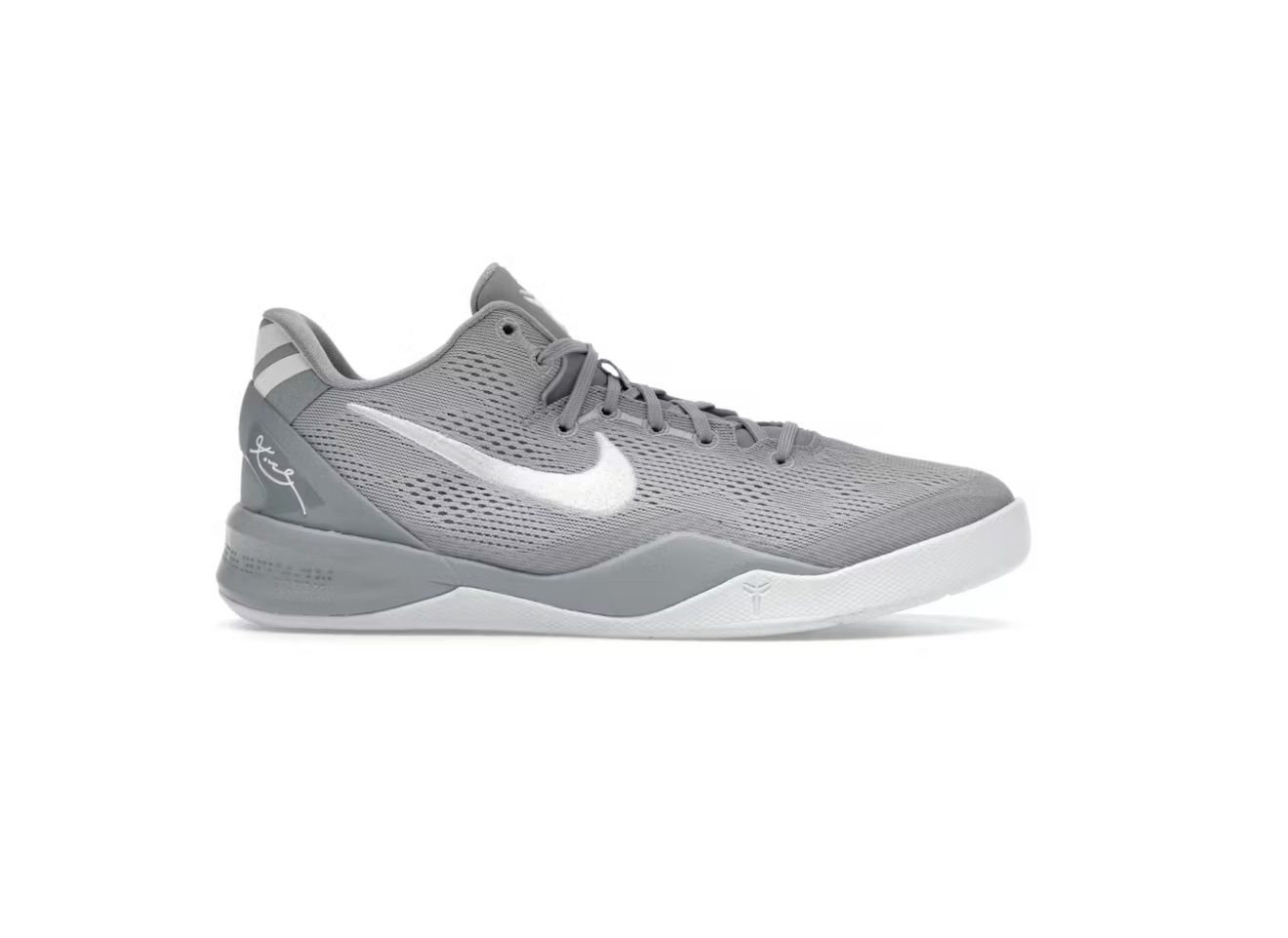 KOBE 8 “WOLF GREY”  (SZ 5.5Y / 7W)  NEW/OG BOX  (NO LID)