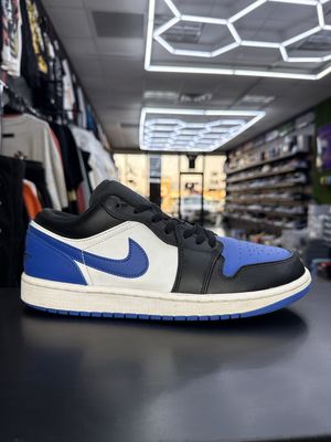 J1 LOW “ALTERNATE ROYAL TOE”  (SZ 9.5)  USED/OG BOX