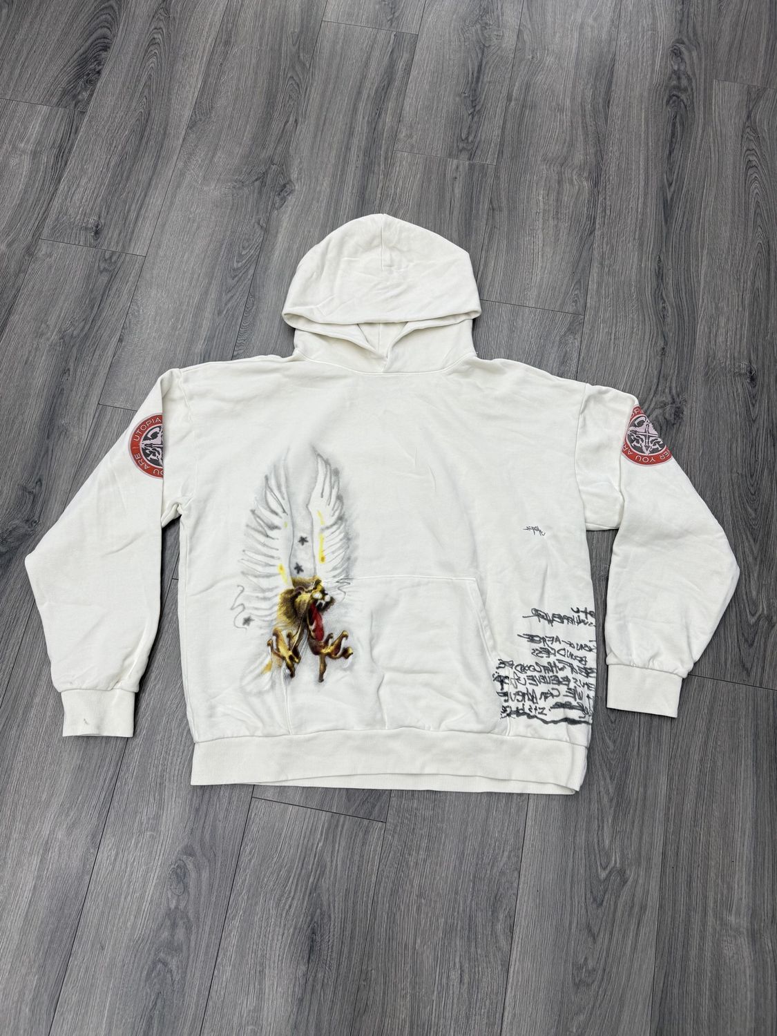 TRAVIS SCOTT HOODIE “CIRCUS UTOPIA/WHT”  (XXL)  NEW