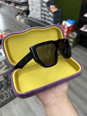 GUCCI SHEILD FRAME GLASSES “BLK”  PRE-OWNED