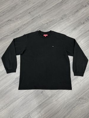 SUPREME LONG-SLEEVE “BLK/SMALL BOX LOGO”  (XXL)  NEW