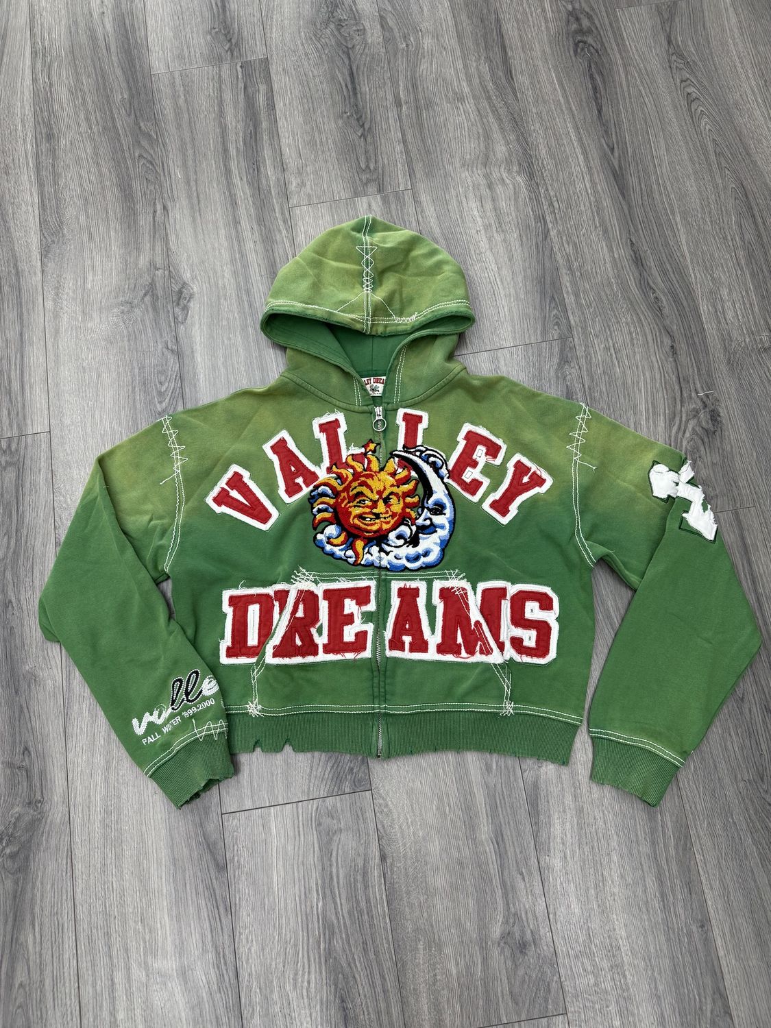 VALLEY DREAMS JACKET  “SUNNY/GRN”  (MEDIUM)  NEW