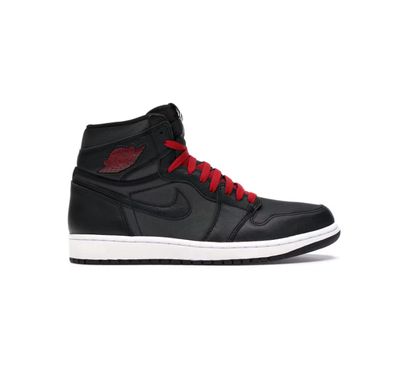 J1 “BLK SATIN/GRN RED”  (SZ 8.5)  NEW/OG ALL