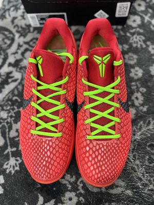 NIKE KOBE 6  “REVERSE GRINCH”  (SZ 9)  WORN 1x/OG ALL