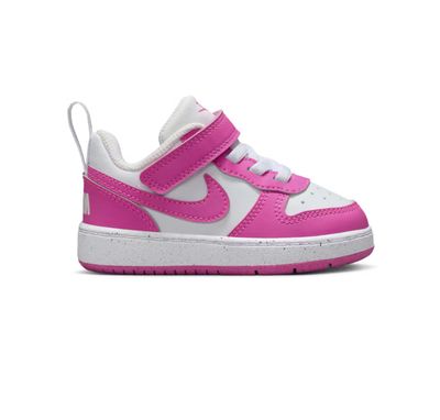 NIKE COURT LOW RECRAFT  “LASER FUCHSIA”  (SZ 10c)  NEW/OG BOX  (NO LID)