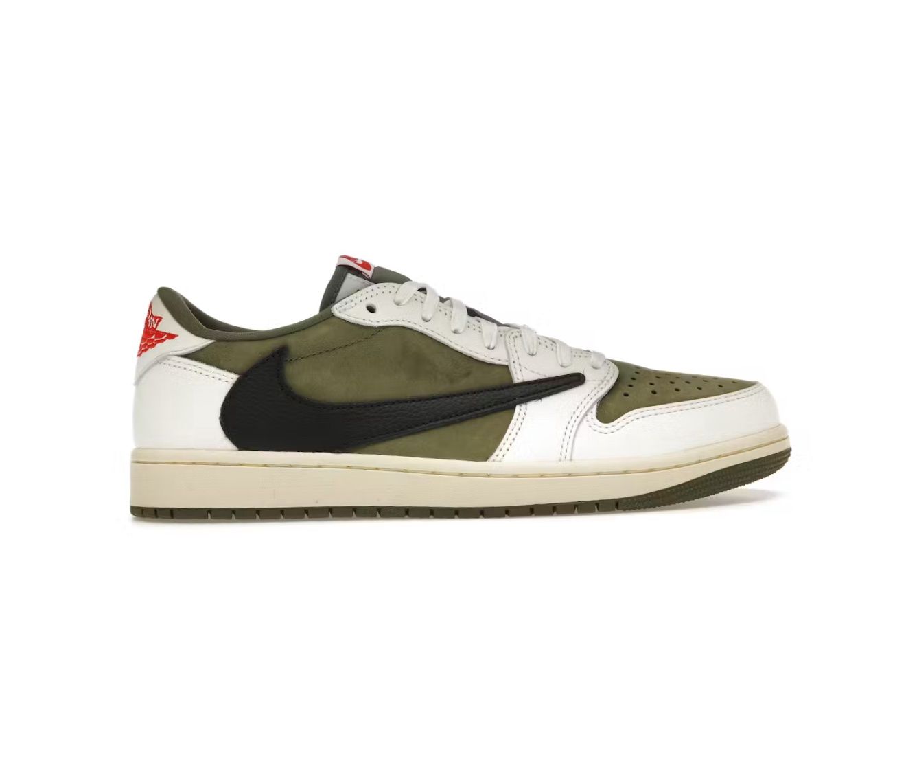 J1 LOW x TRAVIS SCOTT  “MEDIUM OLIVE”  (SZ 13)  NEW/OG ALL