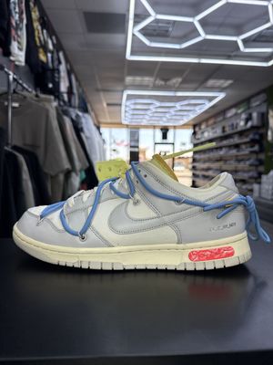 NIKE DUNK x OFF-WHITE  “LOT 5”  (SZ 9)  USED/OG BOX (NO LID)