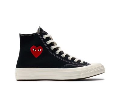 CONVERSE x CDG “ALL STAR 70 HI/RED BLK”  (SZ 9)  NEW/OG ALL