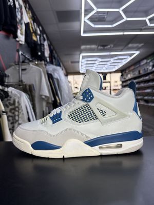 J4 “MILITARY BLUE”  (SZ 9.5)  USED/OG  BOX