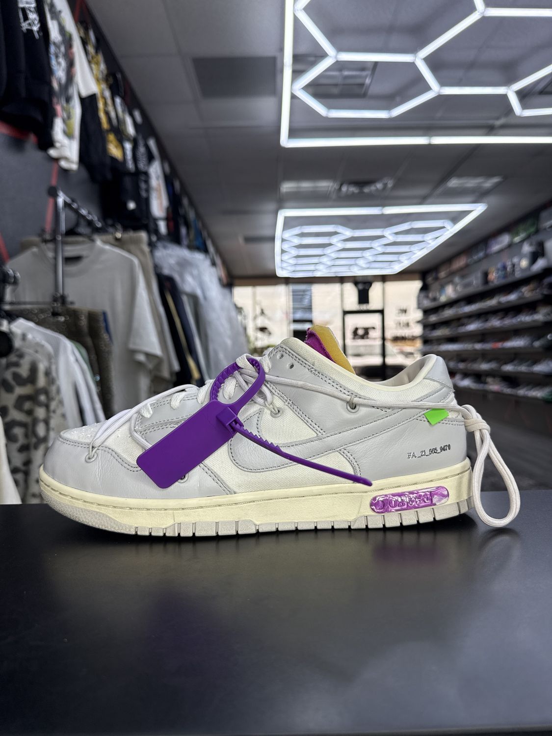 NIKE DUNK x OFF-WHITE  “LOT 3”  (SZ 10)  USED/OG ALL