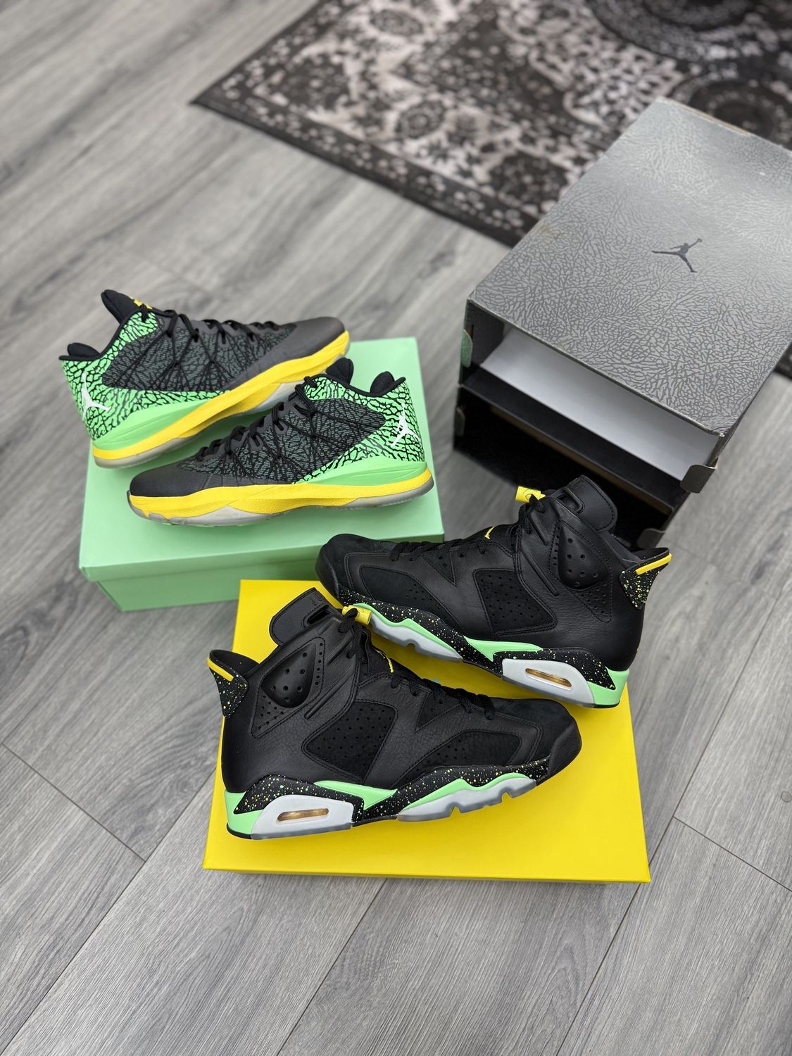 JORDAN BRAZIL WORLD CUP PACK (2 PAIRS)  (SZ 9)  NEW/OG ALL