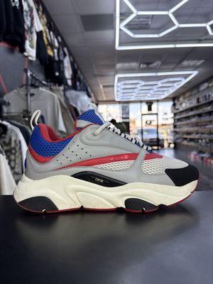 DIOR B22 “BLUE/RED”  (SZ 9US)  USED/NO BOX or INSOLES
