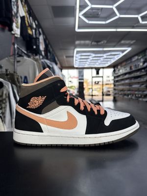 J1 MID “PEACH MOCHA”  (SZ 8M / 9.5W)  USED/NO BOX