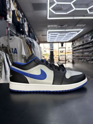 J1 LOW “GAME ROYAL PLATINUM”  (SZ 8)  USED/NO BOX