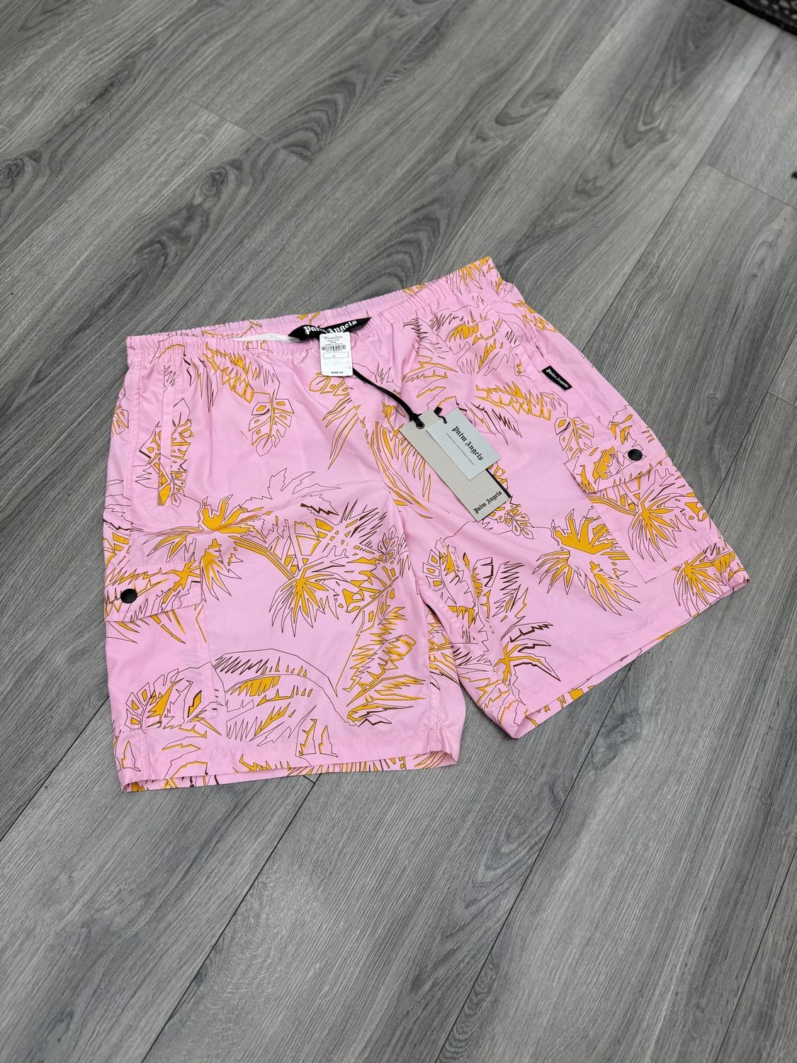 PALM ANGELS BEACH SHORTS “PINK”  (X-LARGE)  NEW