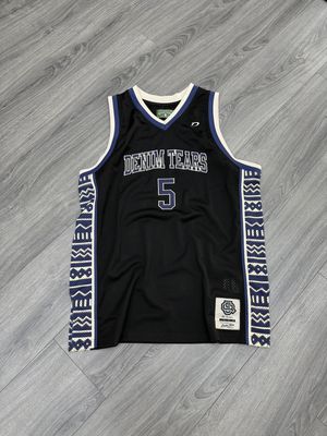 DENIM TEARS GAME JERSEY “BLK”  (X-LARGE)  PRE-OWNED