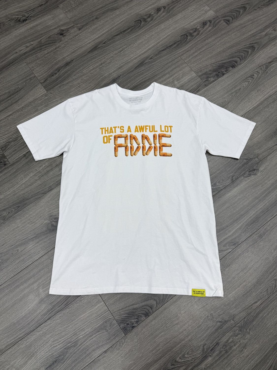 AWFUL LOTTA COUGH SYRUP TEE  “ADDIE” (2XL)  USED