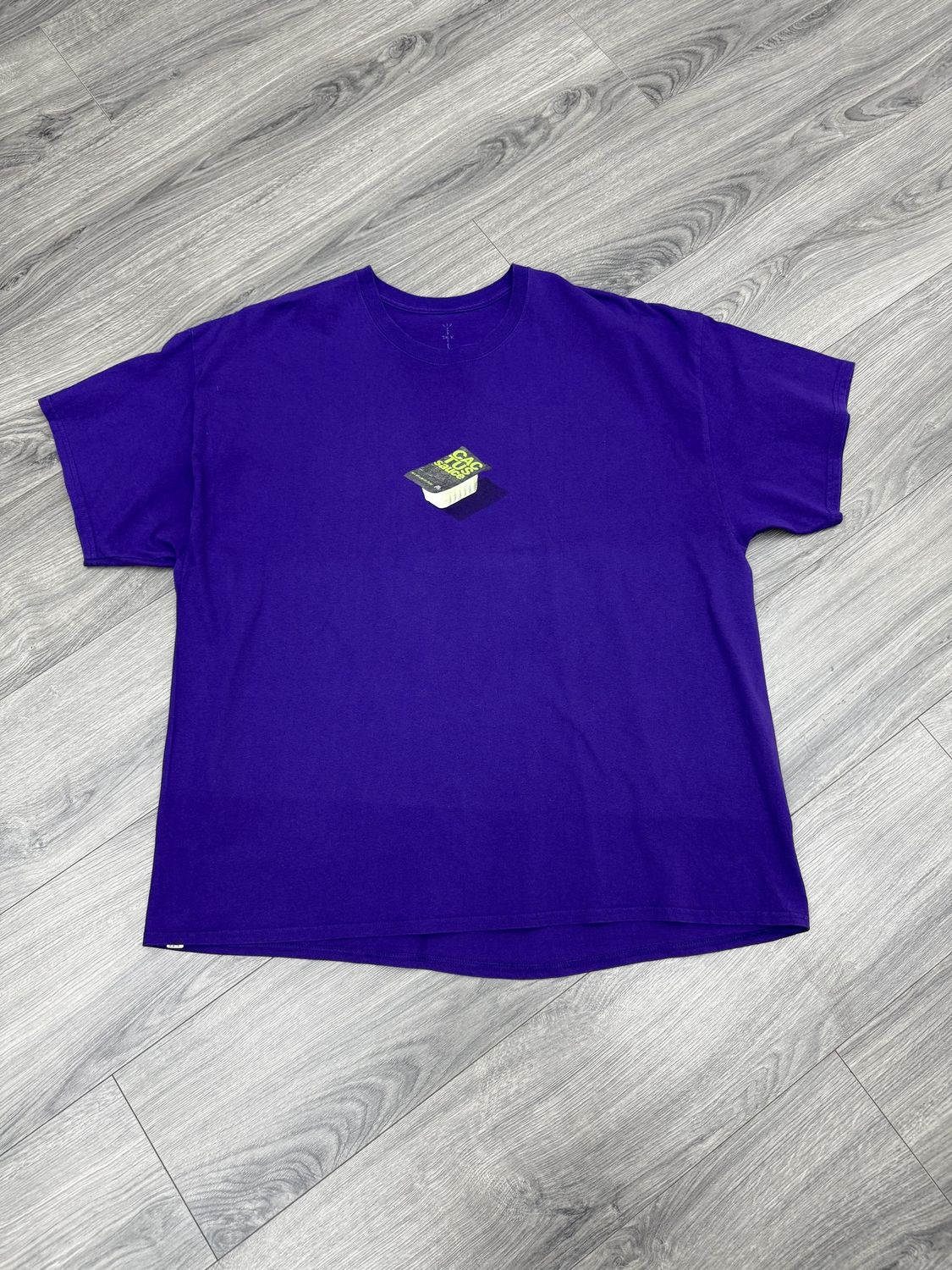 TRAVIS SCOTT x MCDONALDS TEE “CACTUS SAUCE/PURPLE”  (2XL)  USED