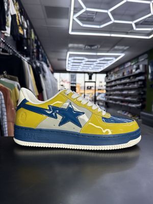 BAPESTA “NOSTALGIC BLUE YLW”  (SZ 8.5)   NEW/OG ALL