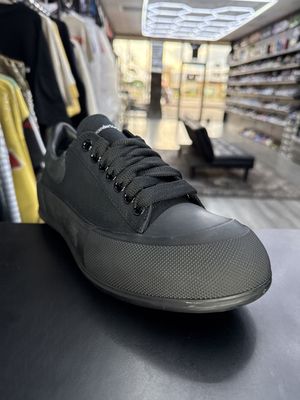 ALEXANDER MCQUEEN DECK SKATE  “BLK”  (SZ 9US / 42)  USED/OG ALL