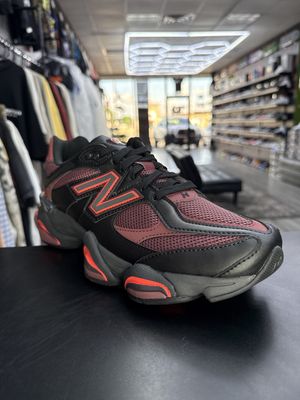 NEW BALANCE 9060 “BLK WASHED BURGUNDY”  (SZ 10.5)  WORN 1x/OG ALL