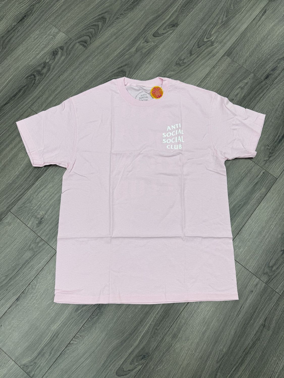 ASSC TEE “PINK/WHT”  (MEDIUM)  NEW