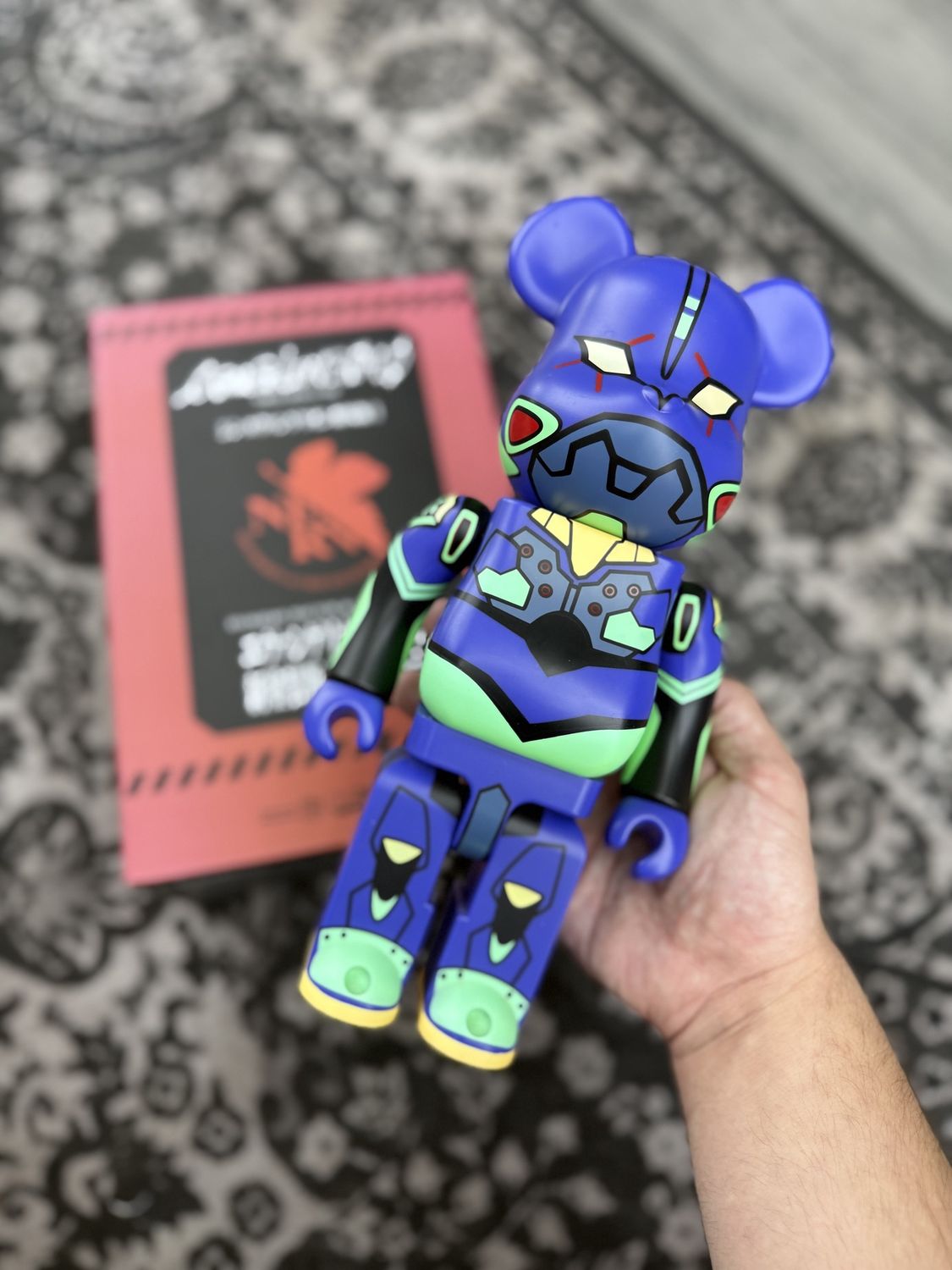 BEARBRICK EVANGELION UNIT 1 400% &amp; 100% SET