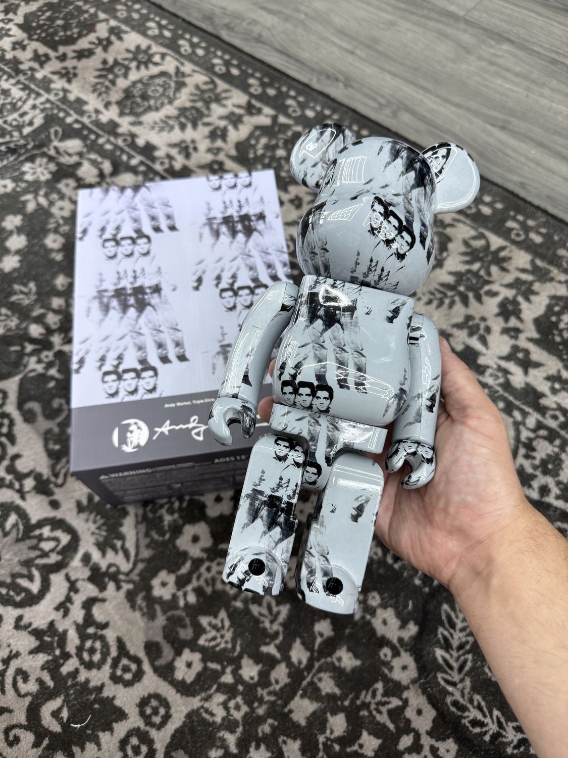 BEARBRICK ANDY WARHOL’S ELVIS PRESLEY  400% &amp; 100% SET