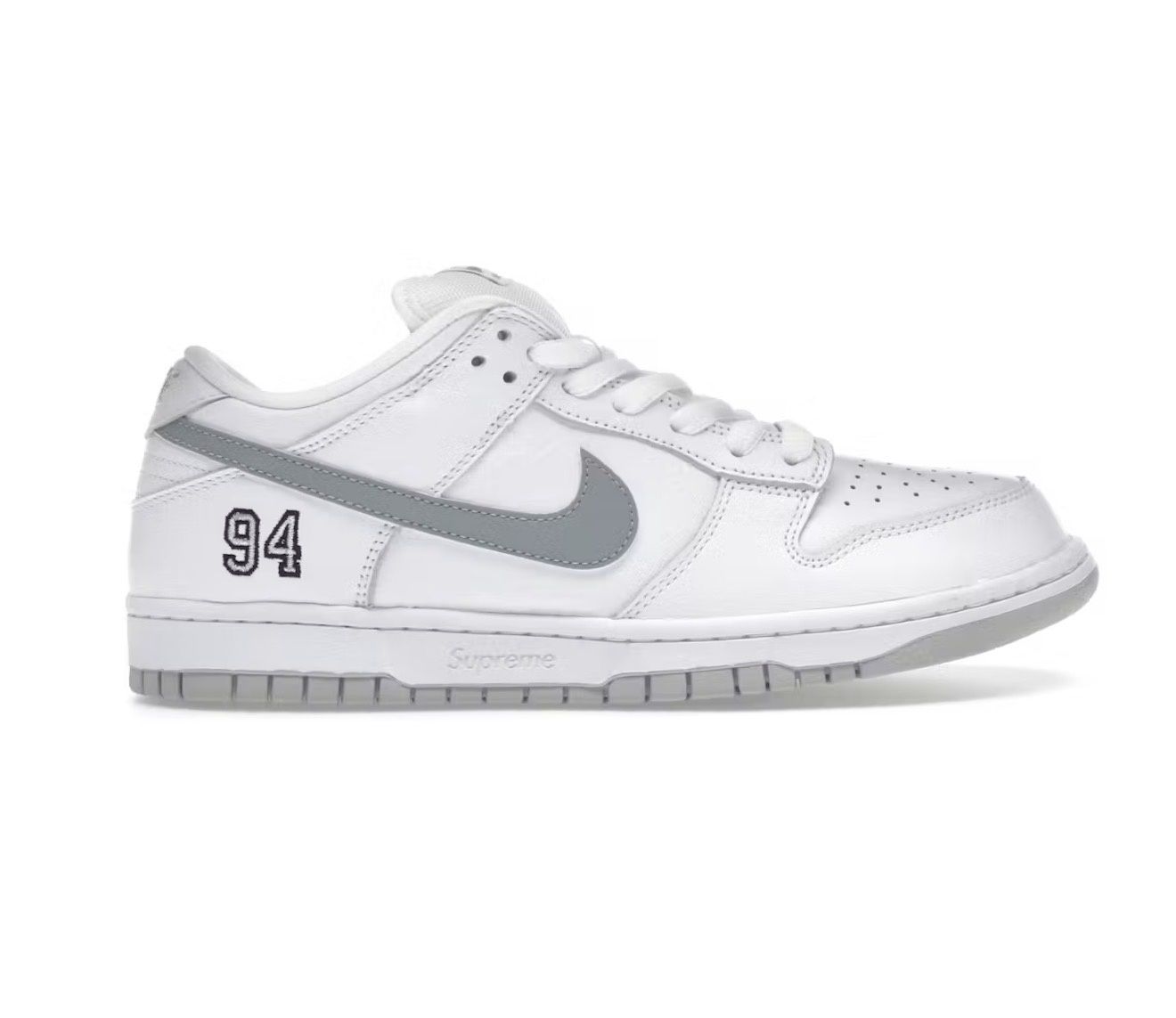 NIKE SB x SUPREME  “METALLIC SILVER”  (SZ 8)  NEW/OG ALL