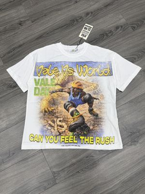 VALE FOREVER TEE “RUSH/WHT”  (MEDIUM) NEW