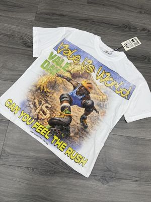 VALE FOREVER TEE “RUSH/WHT”  (MEDIUM) NEW