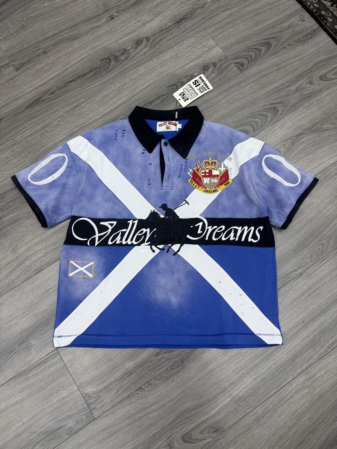 VALE FOREVER POLO “SS/BLUE”  (LARGE)  NEW