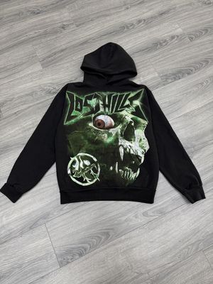 LOST HILLS HOODIE “GRN/BLK”  (MEDIUM)  NEW