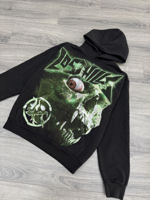 LOST HILLS HOODIE “GRN/BLK”  (MEDIUM)  NEW
