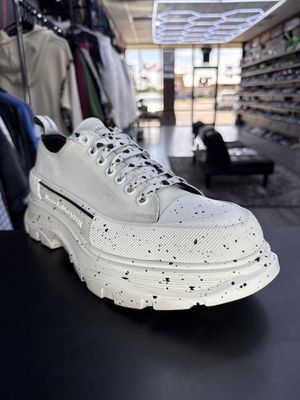 ALEXANDER MCQUEEN TREAD SLICK  “BLK SPECKLED”  (SZ 12US / 45)  USED/OG ALL