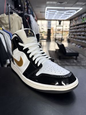 J1 MID “METALLIC GOLD/BLK”  (SZ 11)  USED/NO BOX