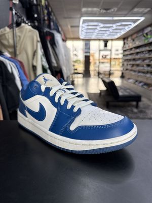 J1 LOW “INDUSTRIAL BLUE”  (SZ 9)   USED/NO BOX