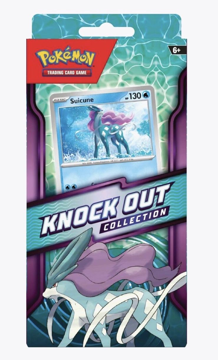 KNOCK OUT COLLECTION SUICUNE  (2 TCG PACKS)