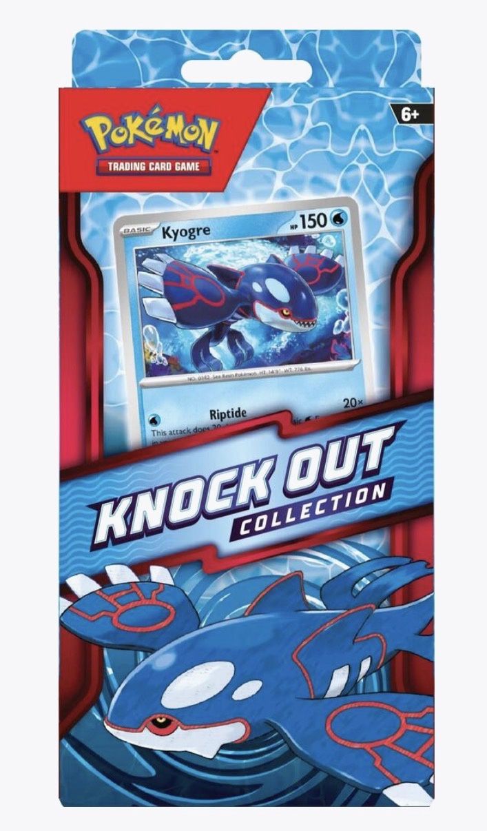 KNOCK OUT COLLECTION  KYOGRE      (2 TCG PACKS)