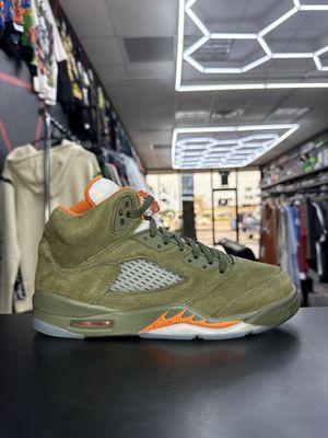 J5 “OLIVE”  (SZ 6.5Y / 8W)  USED/OG ALL